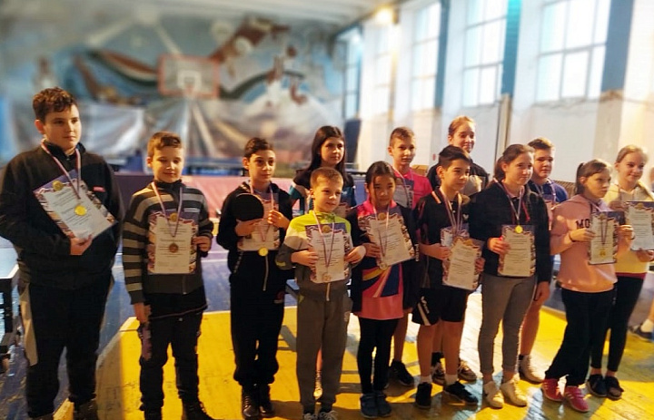 В Усть-Лабинске прошло первенство по настольному теннису среди детей